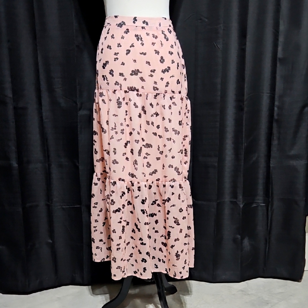 Floral Maxi Lined Skirt